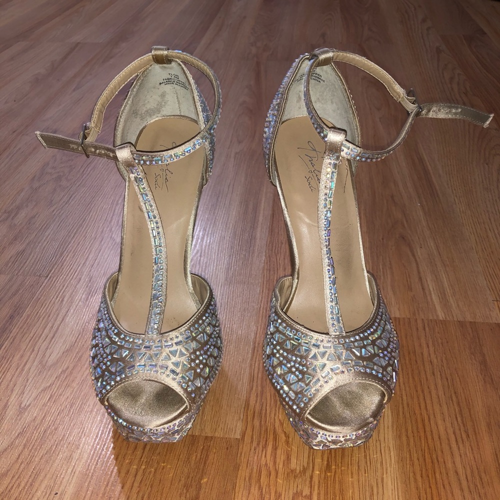 Thalia soda rhinestone heels
